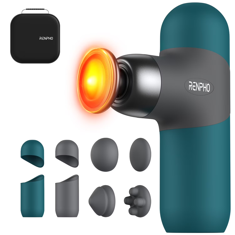 Mini Massage w/ Heat, Handheld Deep Tissue Pain Relief, Portable Travel Size0