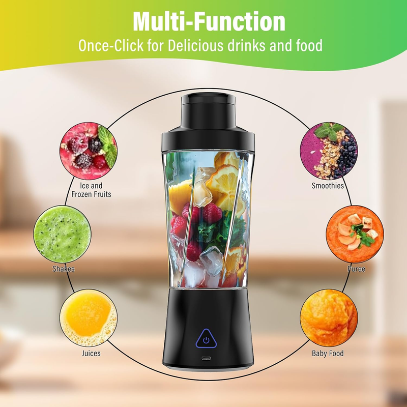 Portable Blender, 360W Personal Blender for Shakes and Smoothies for Kitchen, 242