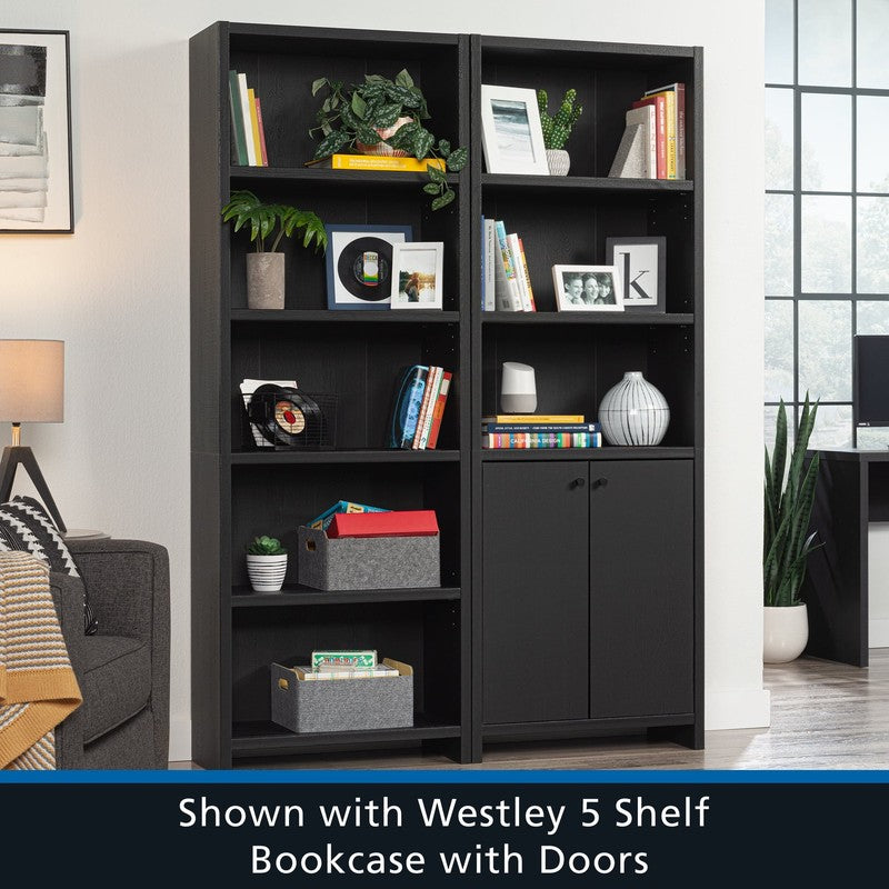 Westley 5 Shelf Bookcase, Black Finish9