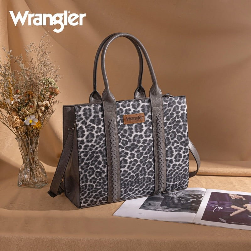 Wrangler Large Tote Bag Women Shoulder Purse w/ Strap Vintage Top Handle4