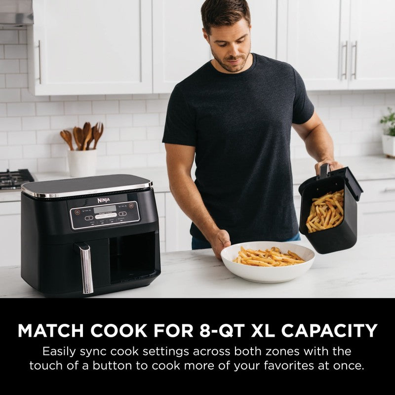 Foodi 4 in 1 Air Fryer 8Qt Dual Basket DualZone Smart Finish Black4