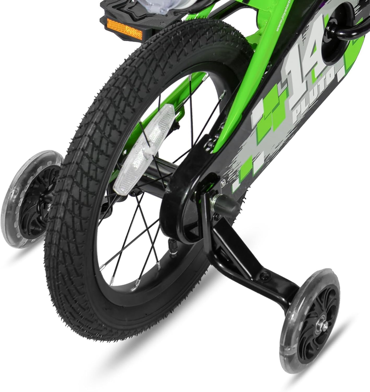 Kids Bike 12-20 Inch Light Up Training Wheels Boys Girls Ages 3-12 Multi5