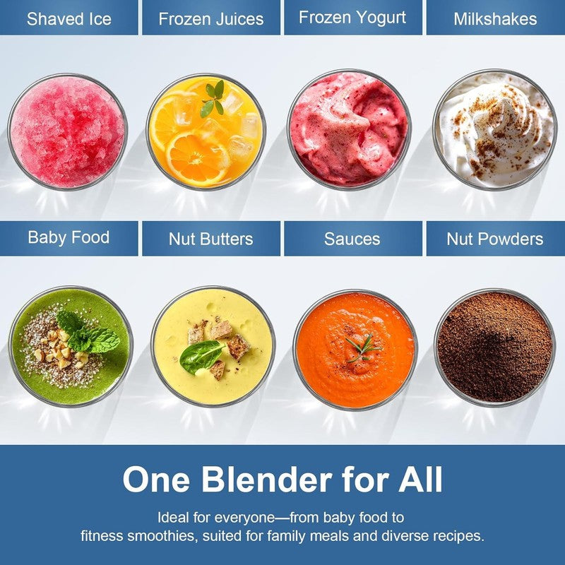 12 Piece Smoothie Blender Maker 25,000 RPM Personal Blender for Ice Crushing Smo2