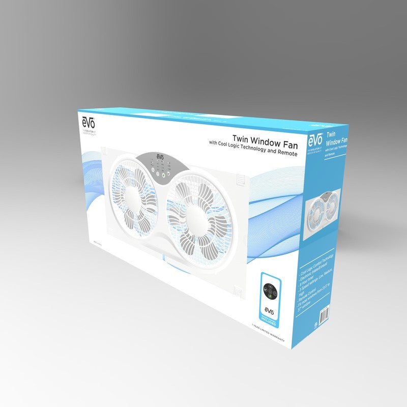Electronic Remote Twin Window Fan9