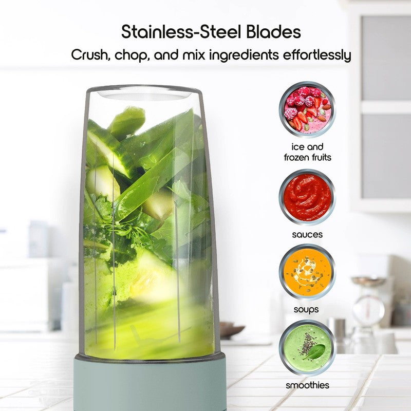 300W Mini Smoothie Blender 18oz Countertop for Smoothies Sauces Cocktails3