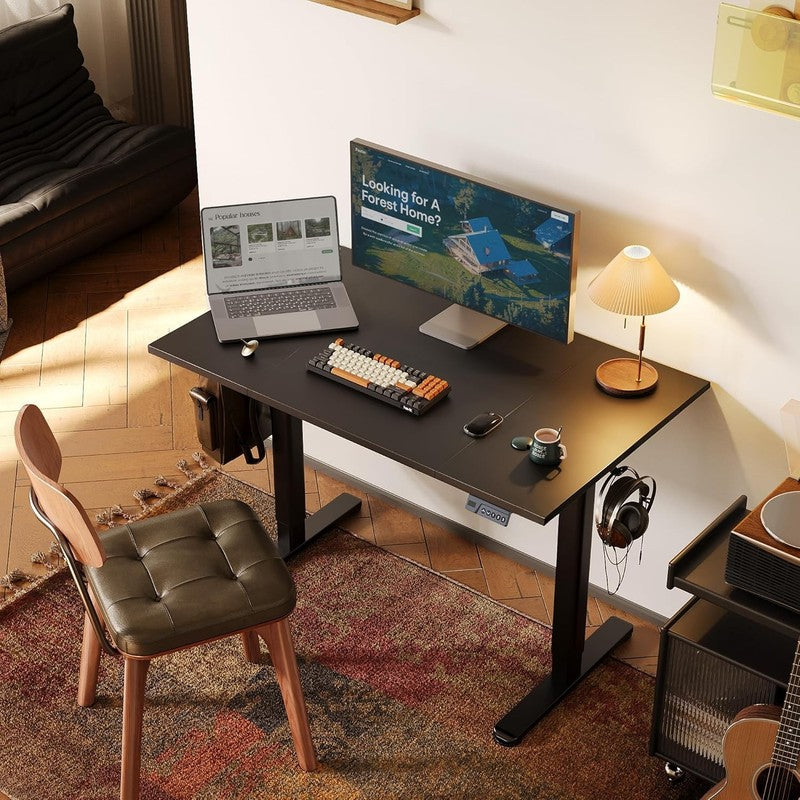 48"x24" Electric Standing Desk Adjustable Sit Stand Desk Home Office Black1
