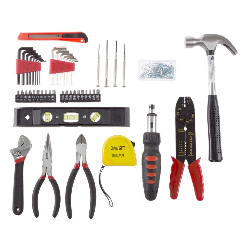 130PC Tool Set - Hand Tools for Home Improvement Projects (Gray)2