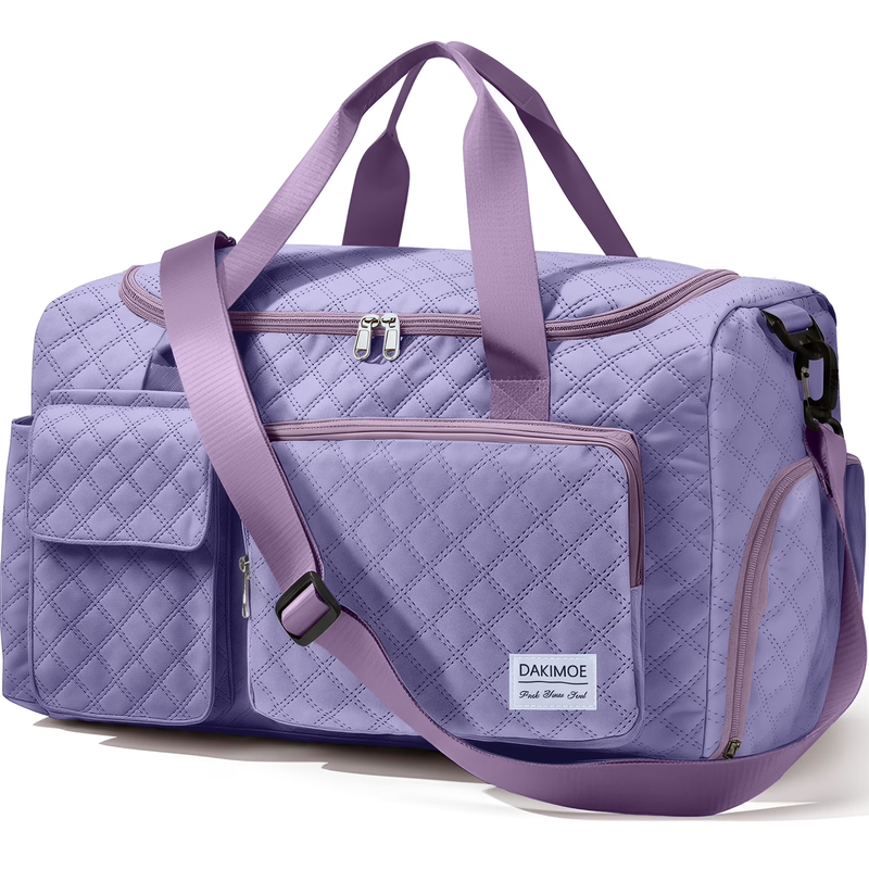 Travel Duffle Bag for Women Men, Weekender Overnight Bags Carry on Gym Bag with0