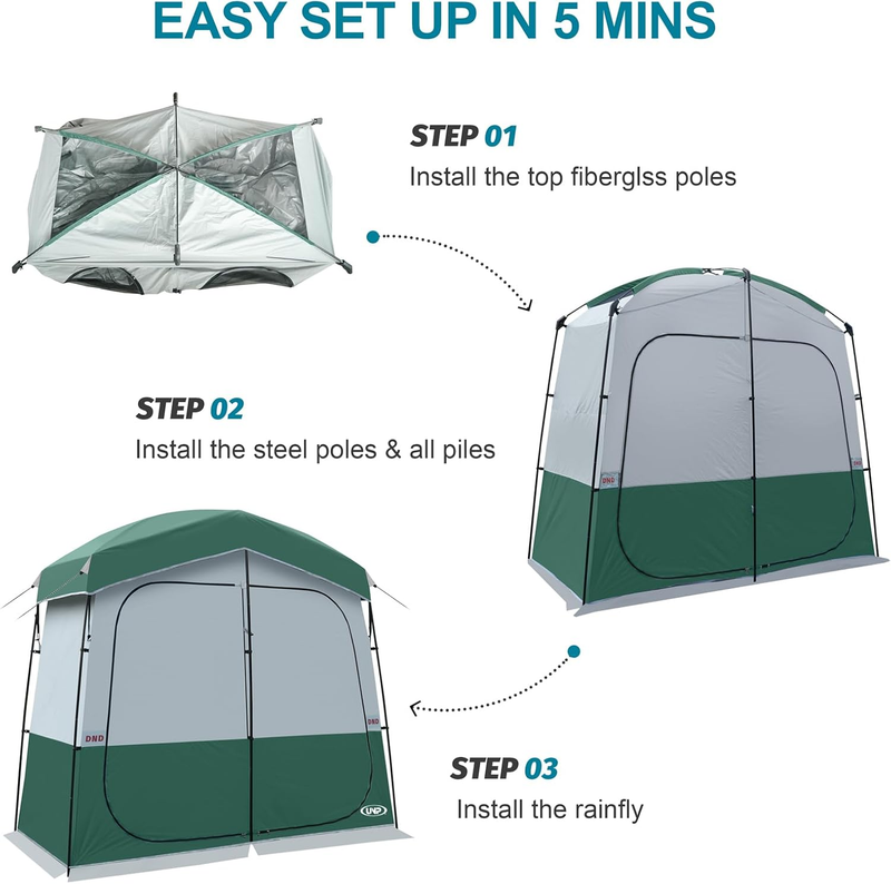 Outdoor Shower Tent Privacy Shelter Portable Changing Room Camping Toilet5