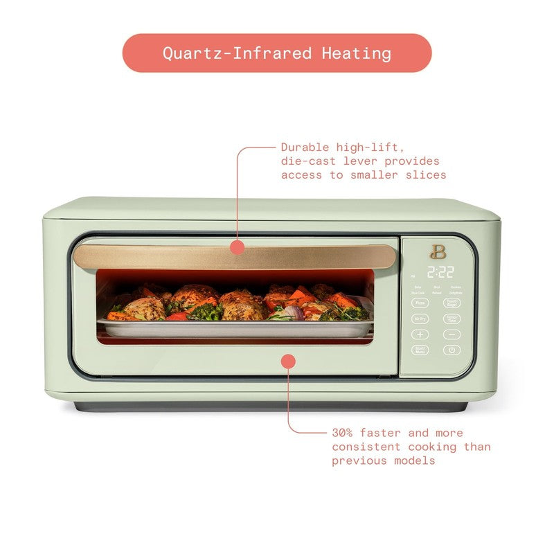 Drew Barrymore Infrared Air Fryer Toaster Oven 9-Slice 1800W Sage Green4