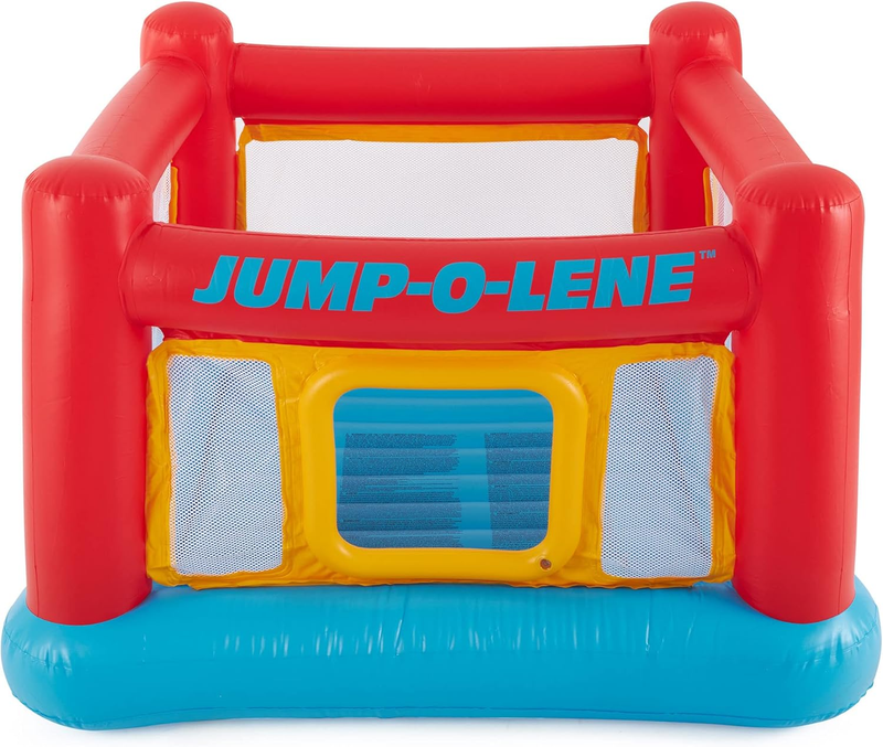 Inflatable Jump O Lene Trampoline Bounce House w/ Crawl Door Net Ages 3 68