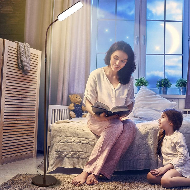 Led Floor Lamps with 15W/1000Lm Bright LED Floor Lamp with Stepless Adjustable 35