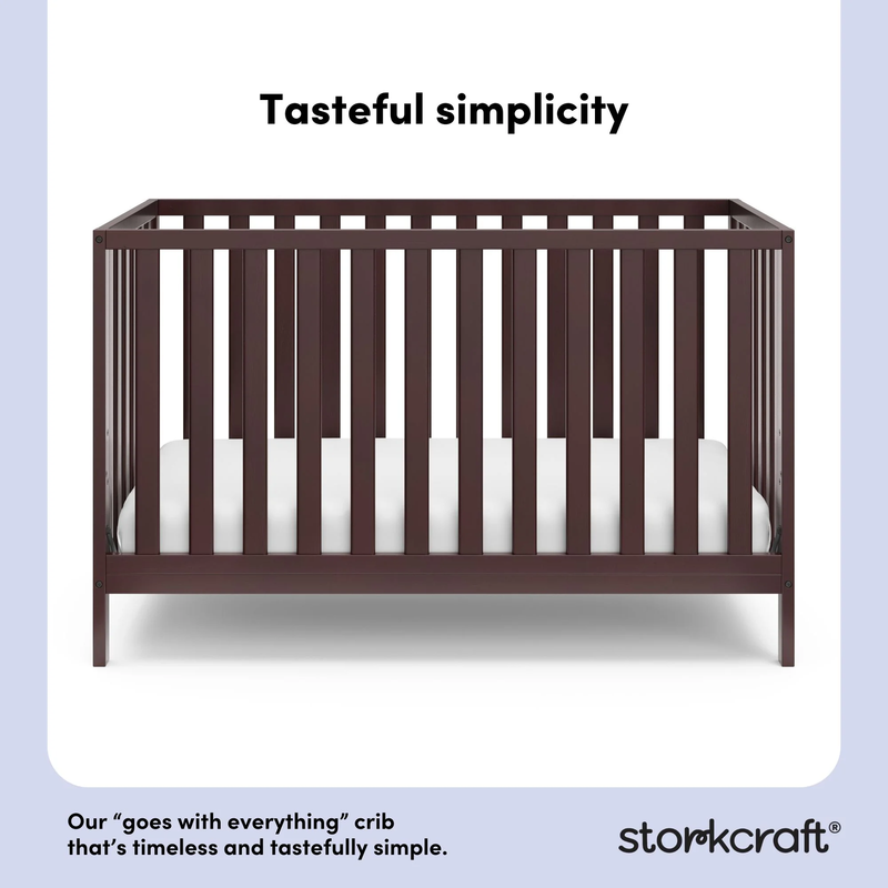 Sunset 4-In-1 Convertible Baby Crib, Espresso7