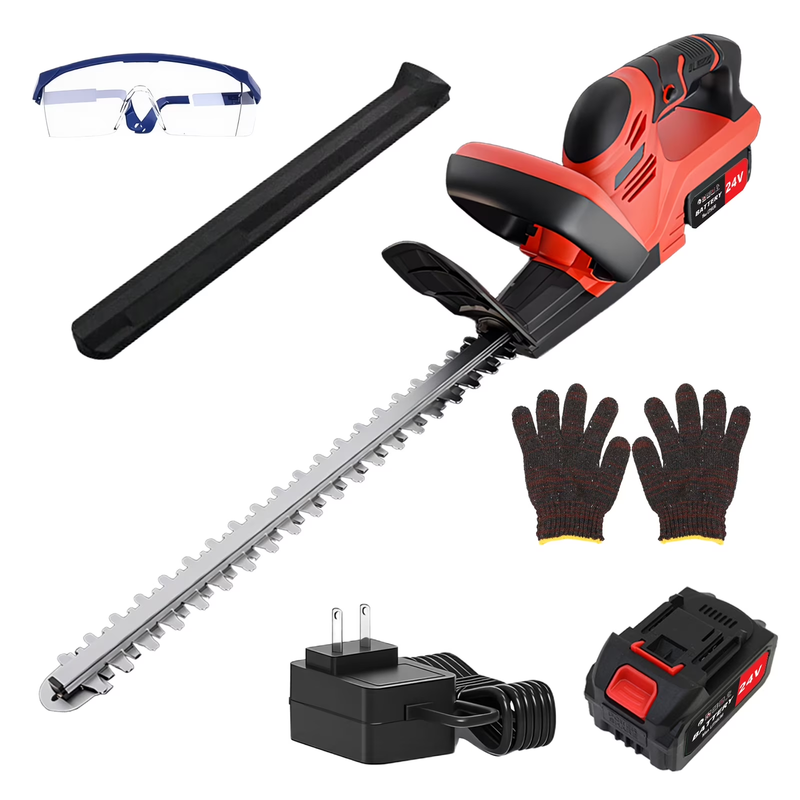 22" Cordless Electric Hedge Trimmer – Battery-Powered Cutter for Bushes & Shrubs0