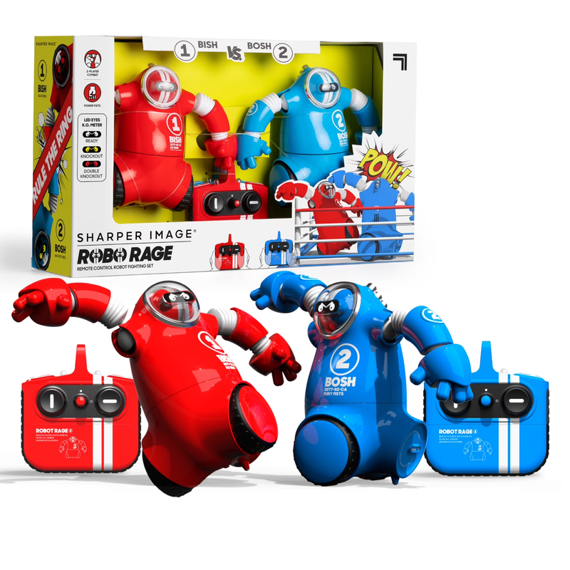  Toy RC Robo Rivals Remote Control Robot Fighting Set with 2-Player Combat with0