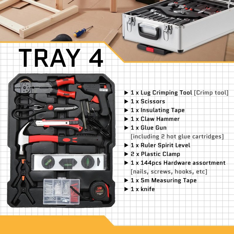 799 Pcs Tool Set, Household Repair Hand Tool Kit, Mechanics Tool Kit8