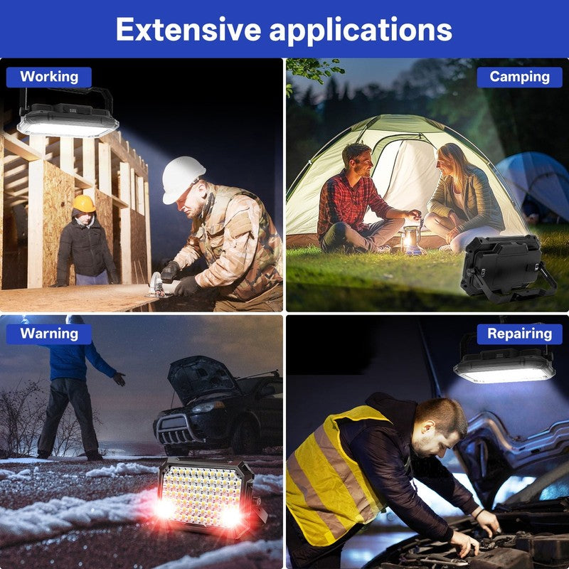 Rechargeable LED Work Light 12000Mah, 10000LM Portable Magnetic Work Light 320 L4