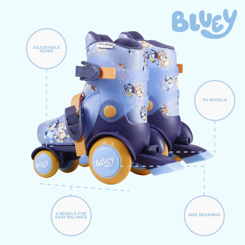 Kids Training Roller Skates, Adjustable Sizing, Size 9-12, Unisex2