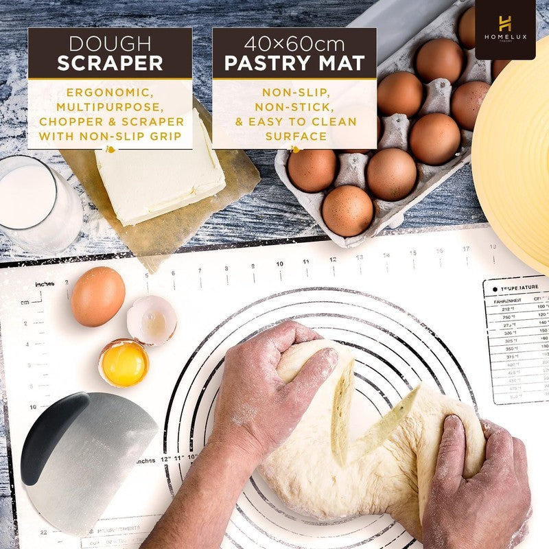 Sourdough Starter Kit 14pcs   Yellow Banneton Proofing Basket & Baking Supplies5
