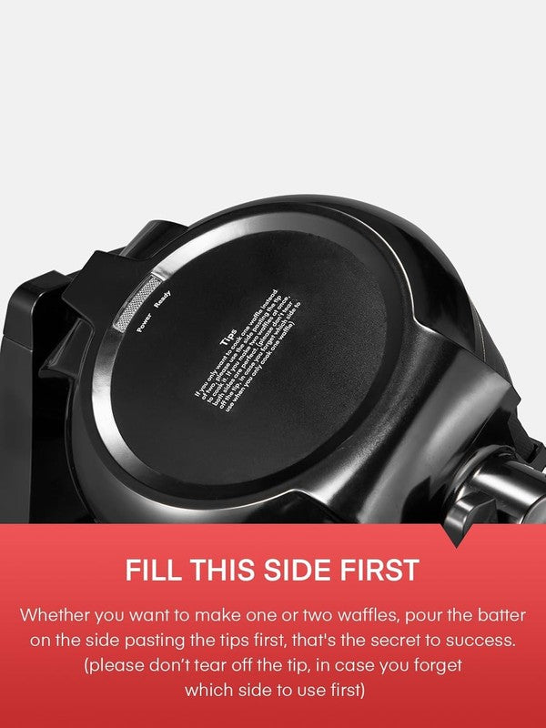 Double Belgian Waffle Maker 1400W Flip Iron Nonstick 8 Slice Black7
