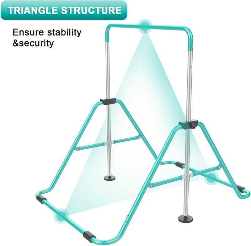 Kids Gymnastic Bars Adjustable Height Folding Training Kip Bar Expandable Home8