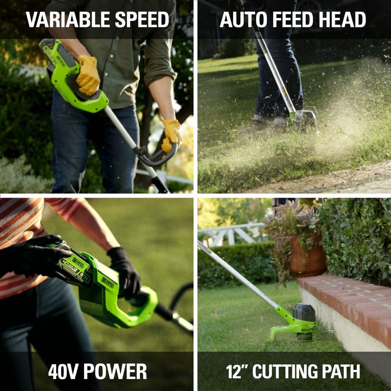 40V 12" String Trimmer with 2.0 Ah Battery & Charger 21016026