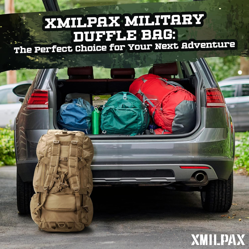 Large Military Duffle Bag 100L Tactical Travel Sports Equipment Bag7