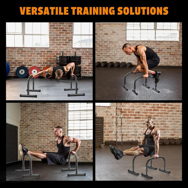 Parallettes Bars Steel Push Up Dip Stands for Handstands Calisthenics Workouts5