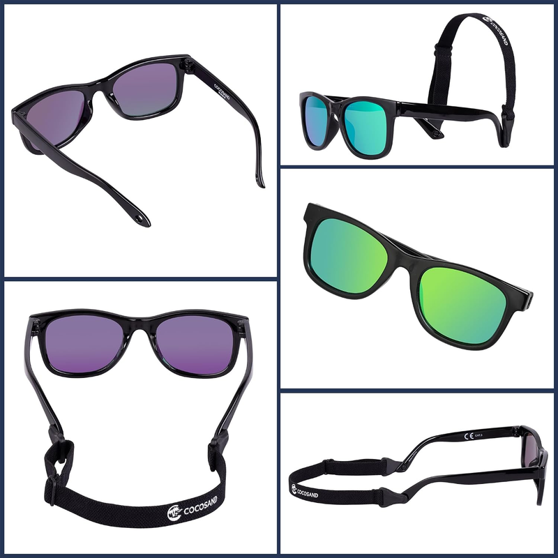 Polarized Baby Sunglasses UV400 Flexible Strap Infant Toddler 0 24 Months5
