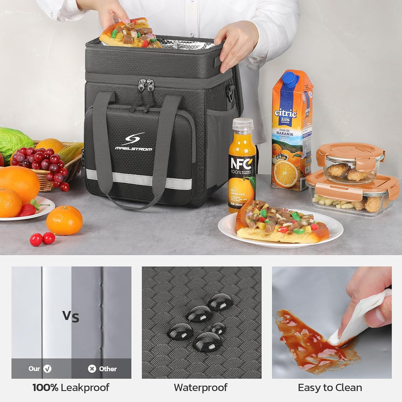 Insulated Lunch Bag Men Women Leakproof Cooler Lunch  Bag Portable Lunch Cooler1