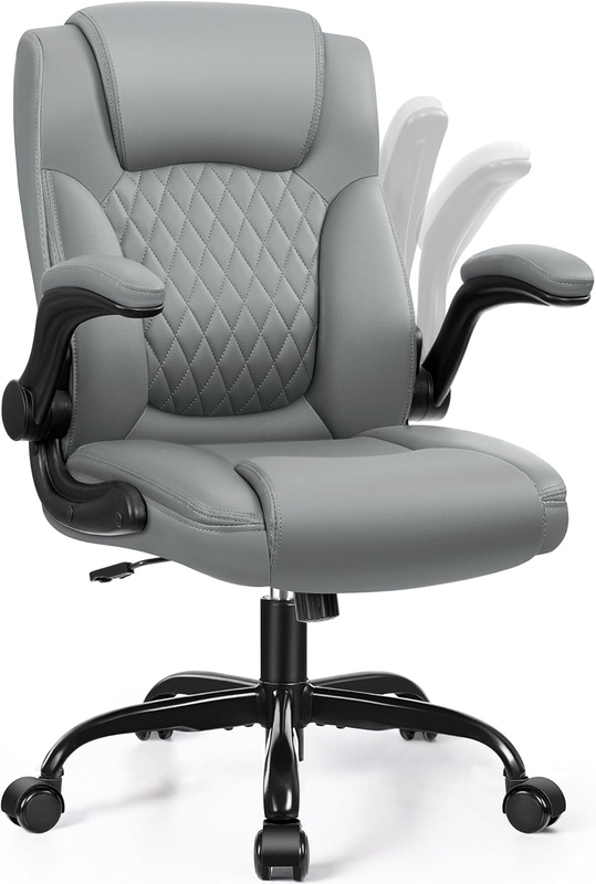 PU Leather Office Chair Ergonomic Swivel Desk Gaming Chair Wheels7