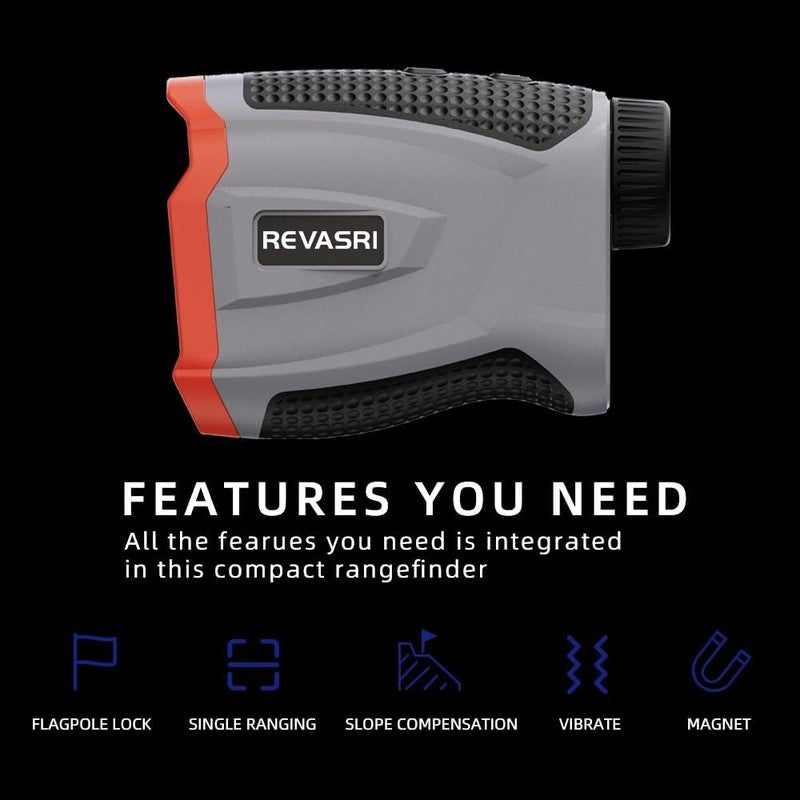 Golf Rangefinder 1000Yds Slope Magnetic Pin Lock Vibration USB C Rechargeable2