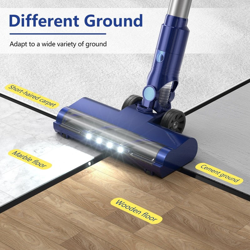 Cordless Vacuum Cleaner, 30Kpa/45Min/7 In 1 Stick Vacuum with Foldable Pole, P15