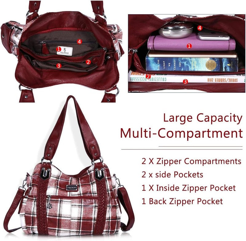 Purses for Women Soft PU Leather Shoulder Bag Crossbody Purse and Handbags4