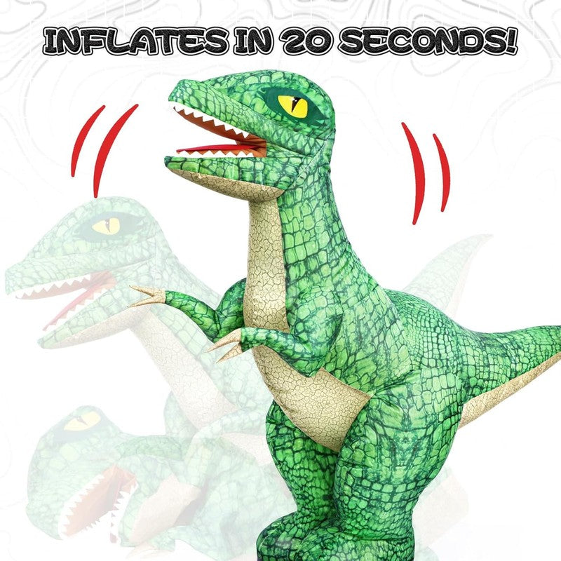 2.4GHZ Remote Control Inflatable Dinosaur Toy for Kids,Electric Toy Dinosaur wit3