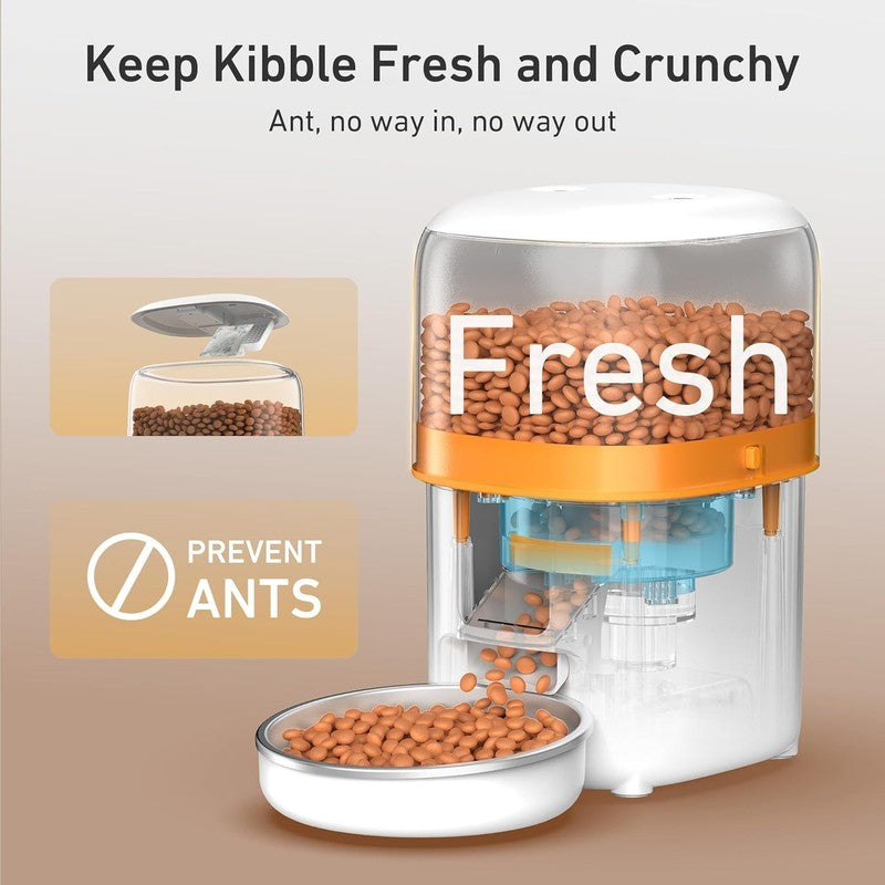 Automatic Cat Feeder 2L, Timed Pet Food Dispenser with 180 Day Battery Life2