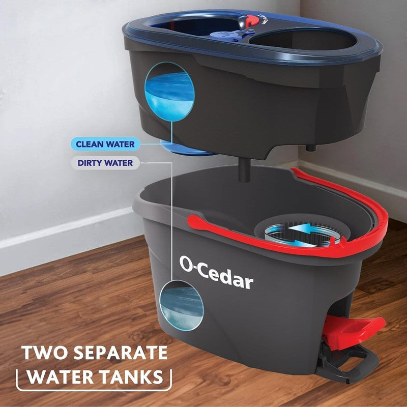 Rinseclean Spin Mop & Bucket System   99% Bacteria Removal!1