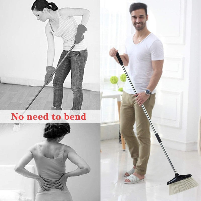 Upright Broom and Dustpan Set with Lid   Essential for Home and Office2