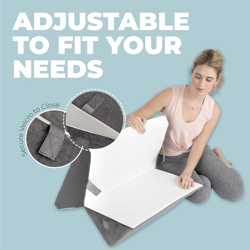 Adjustable Wedge Pillow for Sleep Apnea Acid Reflux Back Support2