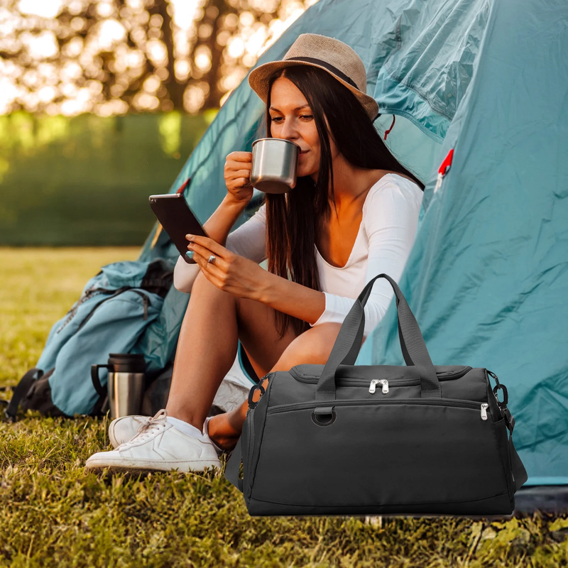 Travel Duffle Bag Gym Bags with Shoe Compartment Wet Pocket Waterproof for Weeke3