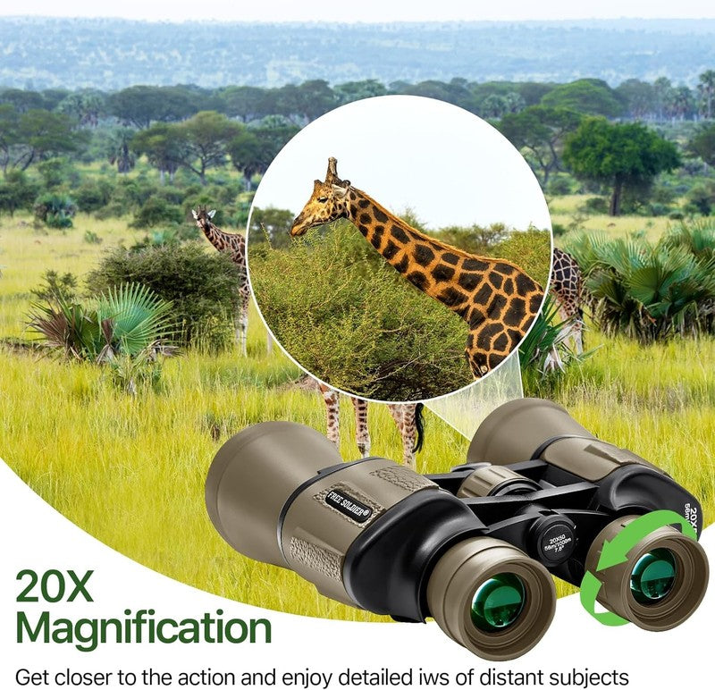20x50 High Power Binoculars for Adults BAK4 FMC Bird Watching Hunting Hiking Mud7