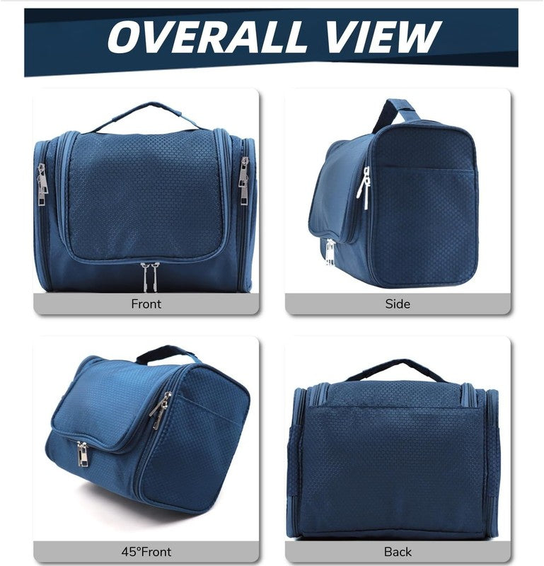 Large Hanging Toiletry Bag Travel Dopp Kit Water-Resistant for Men & Women Blue2