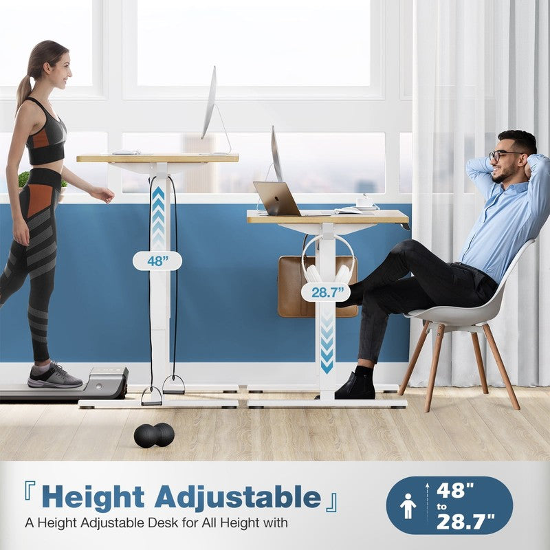 Electric Standing Desk, Height Adjustable Desk, 40 X 24 Inches Ergonomic Stand u2