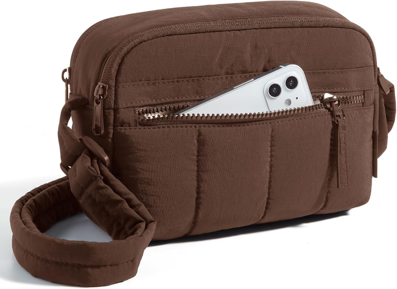 Cross Body Purse, Mini Crossbody Bags for Women Travel Purse, Puffy Shoulder Han9