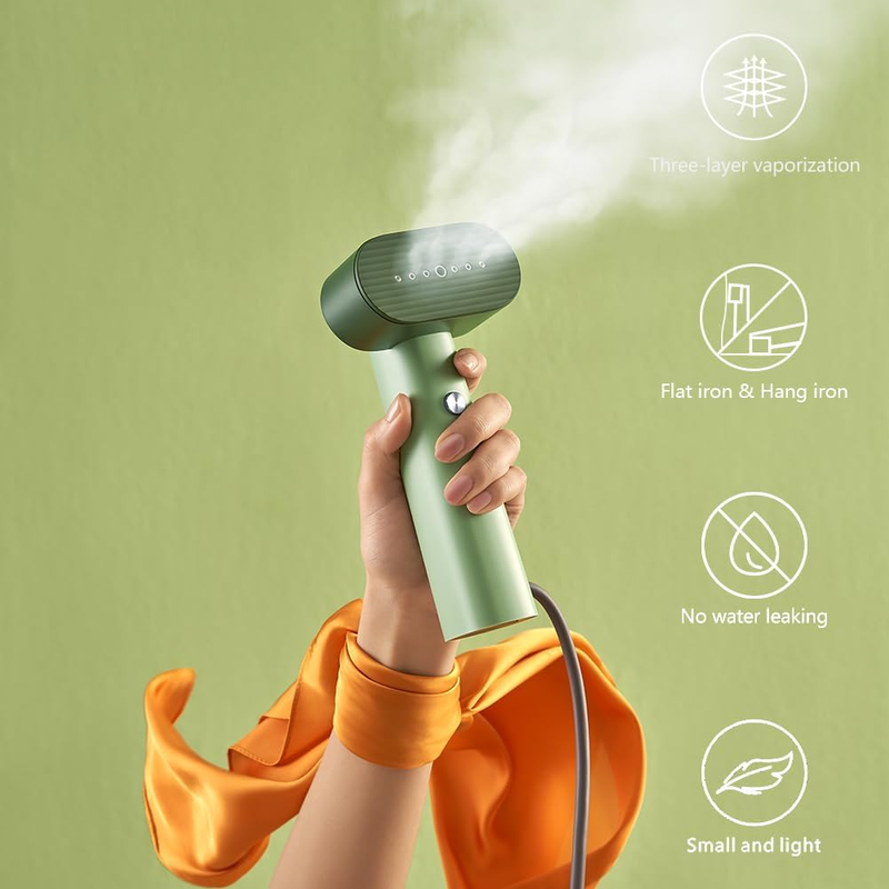 G6 2 in 1 Portable Clothes Steamer & Iron 900W Travel Home Pink 10min Steam1
