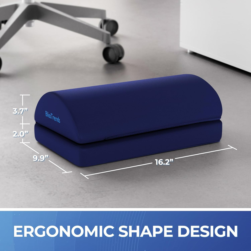Under Desk Foot Rest Adjustable Height for Office Home Relieves Back Knee Pain2