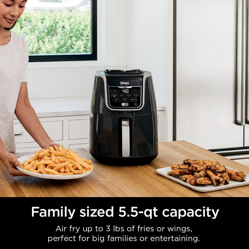 Ninja AF161 Max XL Air Fryer 5.5QT 5 in 1 Roast Bake Reheat Dehydrate2