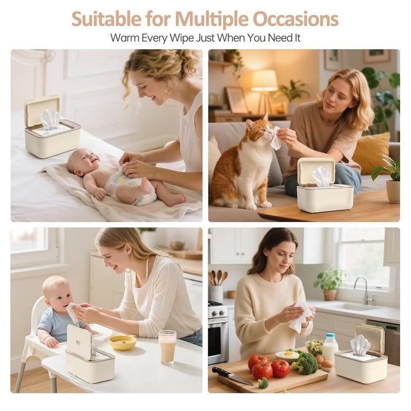 Baby Wipe Warmer 3 Mode Temp Silent Heating Large Capacity Yellow4