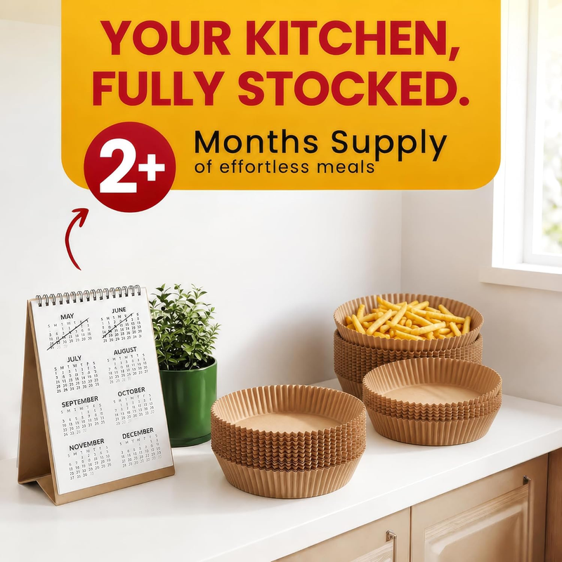 125 Air Fryer Liners 8 Inch Round Ninja 5 8 Qt Non Stick Oil Proof1