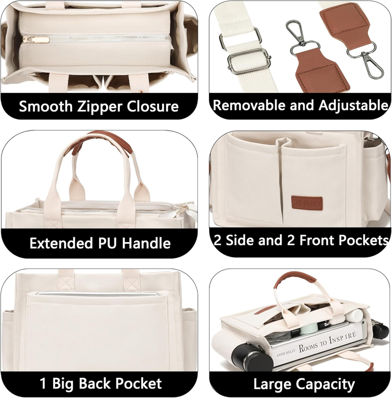 Canvas Tote Bag for Women,Women'S Bags Crossbody Bags Work Laptop Tote Bag Large3